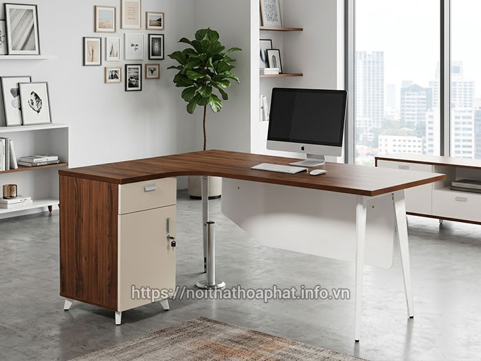 Bàn trưởng phòng Hòa Phát có hộc kéo