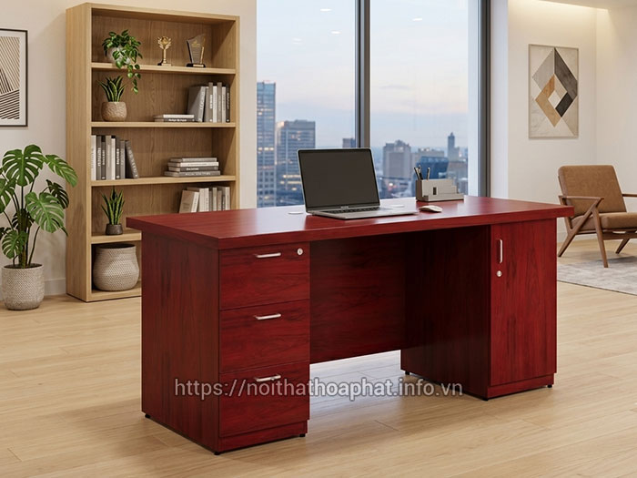 Bàn trưởng phòng Hòa Phát có hộc kéo