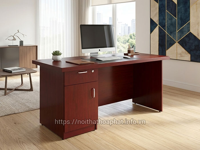 Bàn trưởng phòng Hòa Phát có hộc kéo