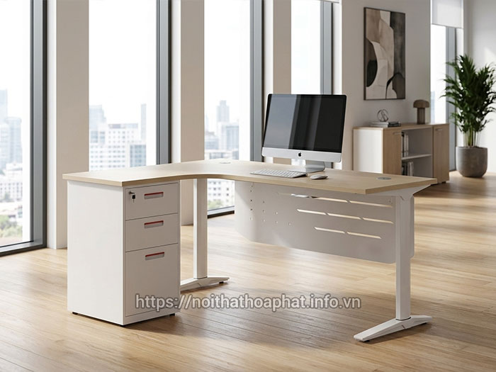 Bàn trưởng phòng Hòa Phát có hộc kéo