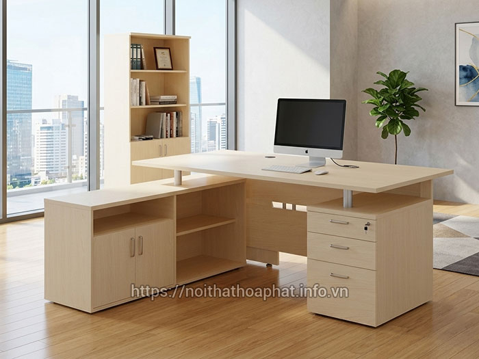Bàn trưởng phòng Hòa Phát có hộc kéo