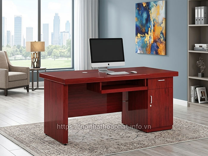 Bàn trưởng phòng Hòa Phát có hộc kéo