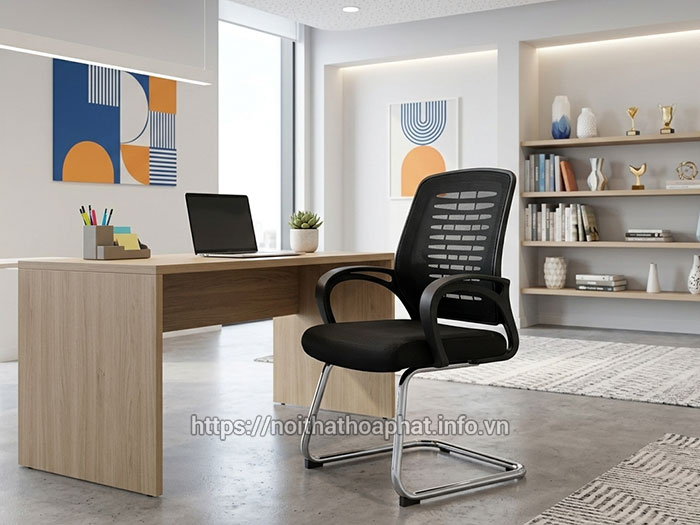 Ghế chân quỳ lưới lưng trung