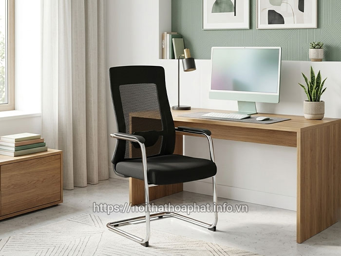 Ghế chân quỳ lưới lưng trung
