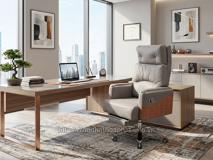 Ghế giám đốc da công nghiệp Hòa Phát