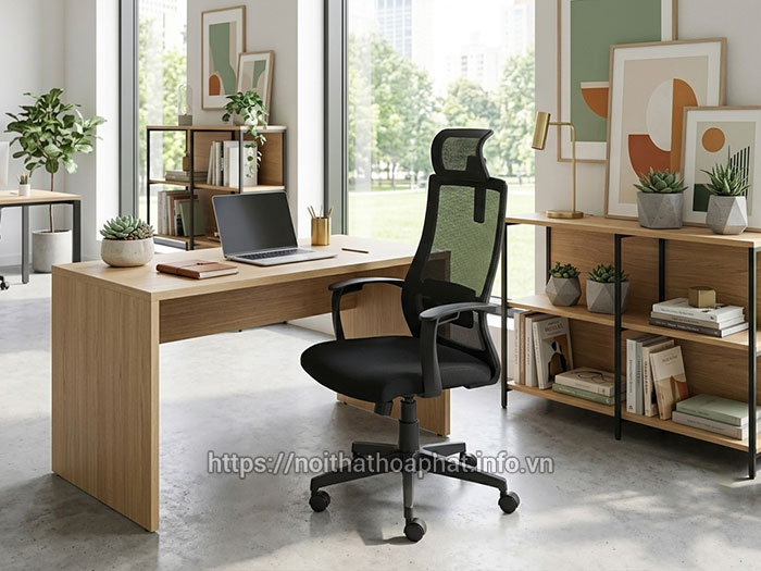 Ghế xoay lưới lưng cao có tựa đầu