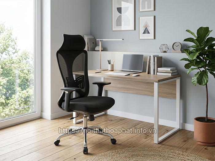 Ghế xoay lưới lưng cao có tựa đầu