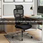 Ghế xoay lưới lưng cao có tựa đầu