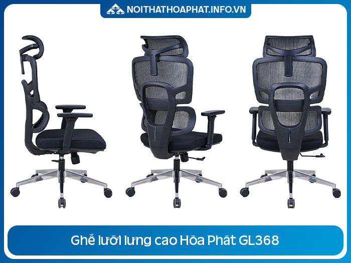 Ghế lưới lưng cao Hòa Phát GL368
