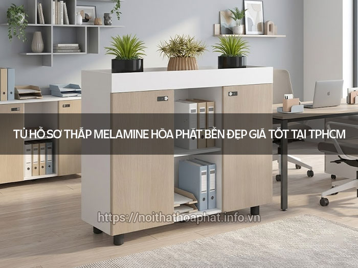 Tủ hồ sơ thấp melamine Hòa Phát
