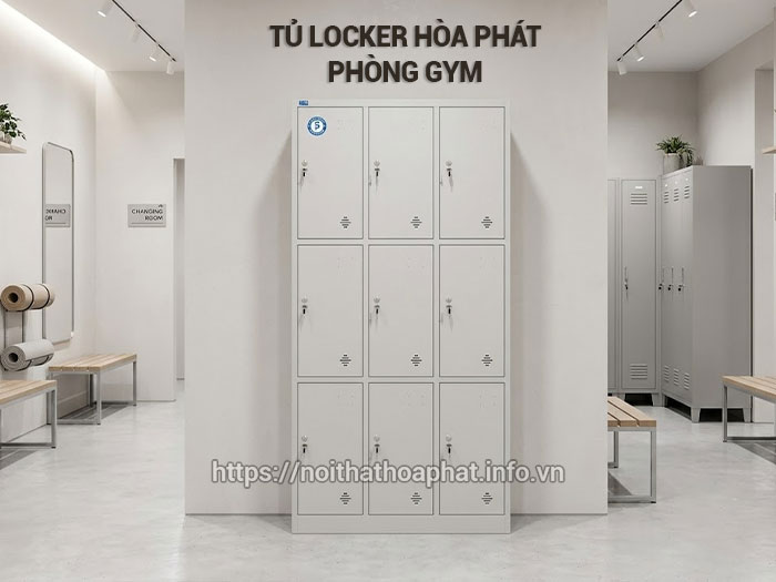 Tủ locker Hòa Phát phòng gym