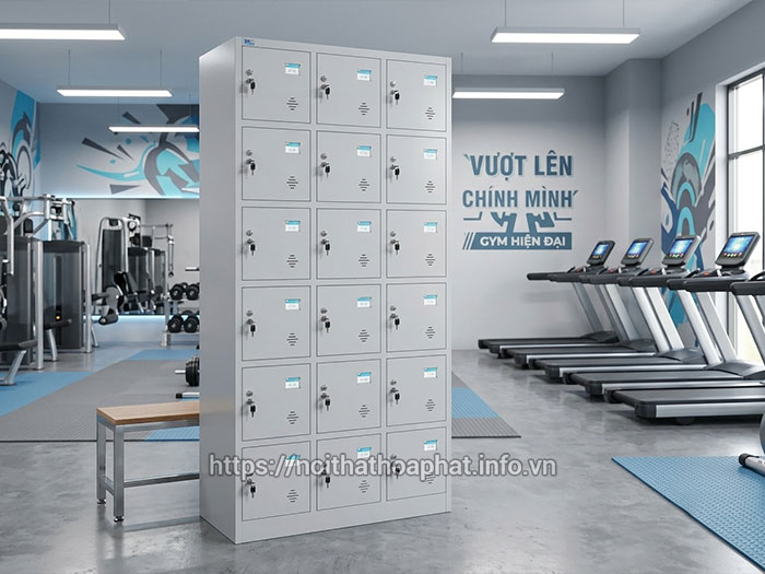 Tủ locker Hòa Phát phòng gym