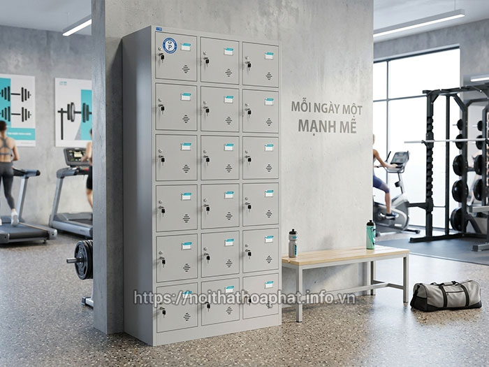 Tủ locker Hòa Phát phòng gym