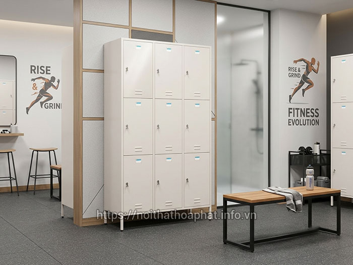 Tủ locker Hòa Phát phòng gym