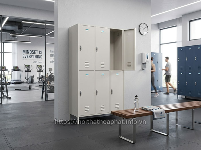 Tủ locker Hòa Phát phòng gym