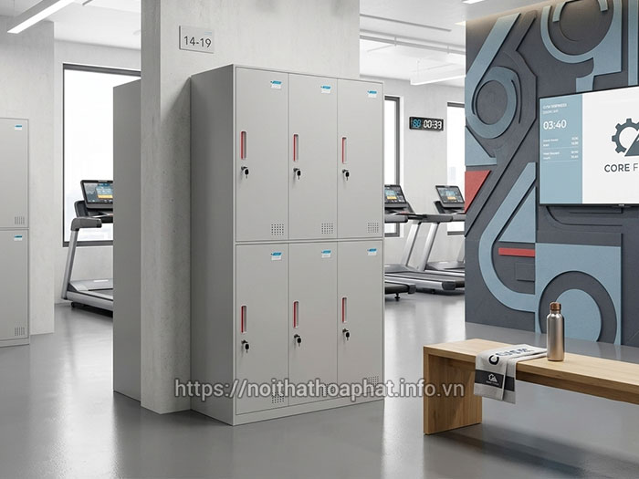 Tủ locker Hòa Phát phòng gym
