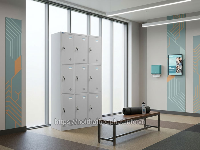 Tủ locker Hòa Phát phòng gym