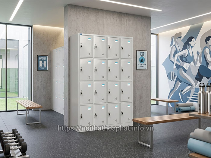 Tủ locker Hòa Phát phòng gym