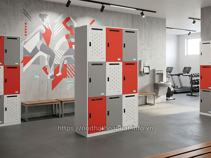 Tủ locker Hòa Phát phòng gym