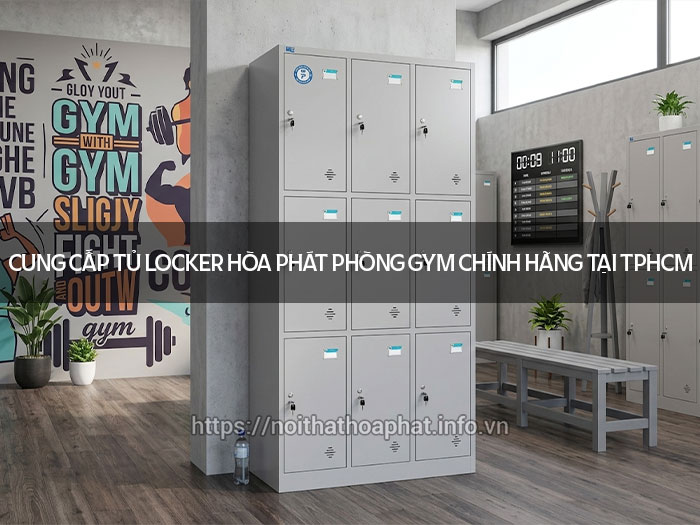 Tủ locker Hòa Phát phòng gym