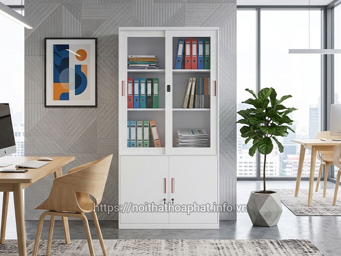 Tủ tài liệu cánh kính văn phòng