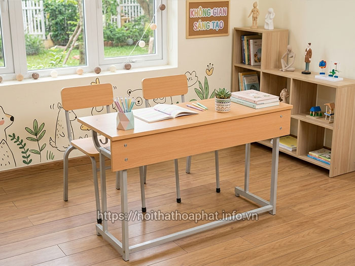 bàn ghế học sinh 2 chỗ ngồi