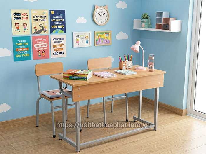 bàn ghế học sinh 2 chỗ ngồi