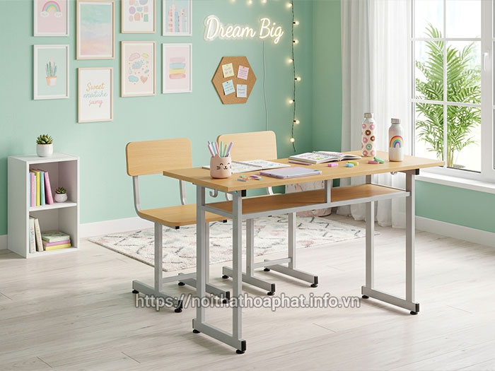 bàn ghế học sinh 2 chỗ ngồi