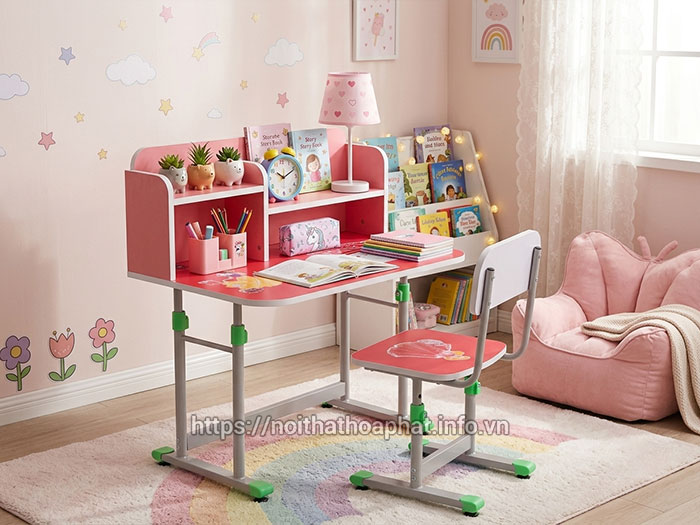 Bàn học cho bé gái cấp 1