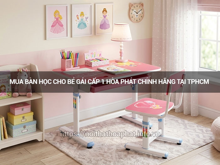 Bàn học cho bé gái cấp 1
