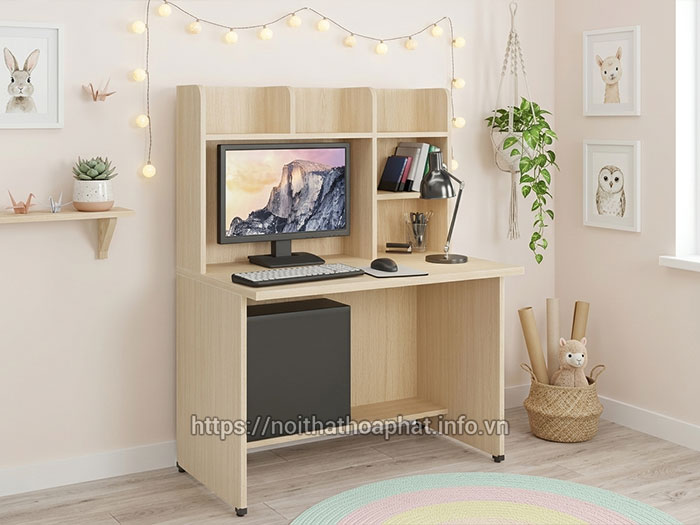 bàn học sinh liền kệ sách Hòa Phát