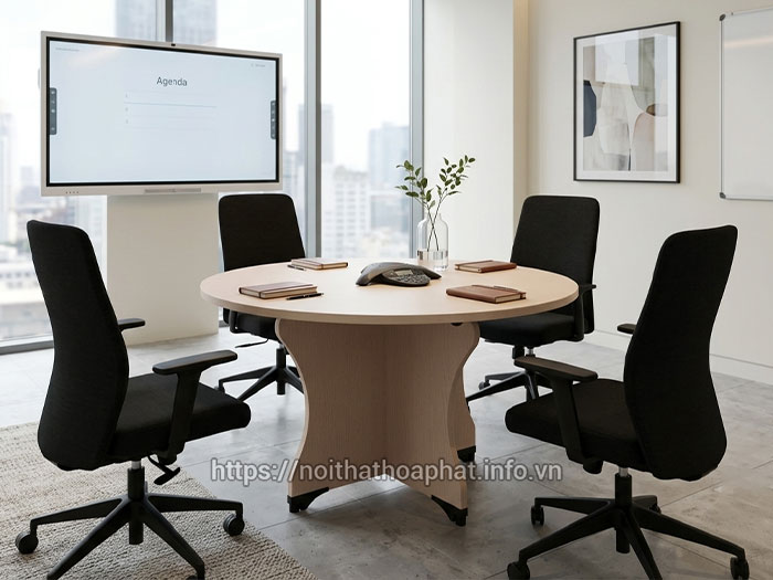 bàn họp văn phòng gỗ công nghiệp
