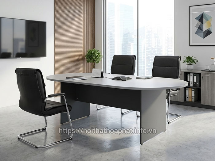 bàn họp văn phòng gỗ công nghiệp