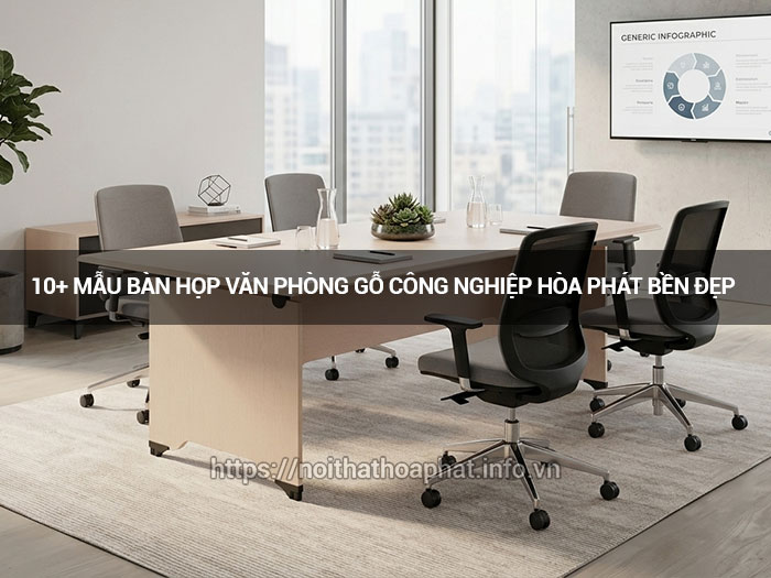 bàn họp văn phòng gỗ công nghiệp
