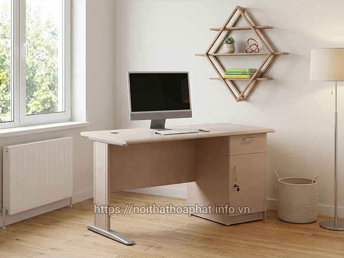 Bàn làm việc 1m4 tại nhà Hòa Phát