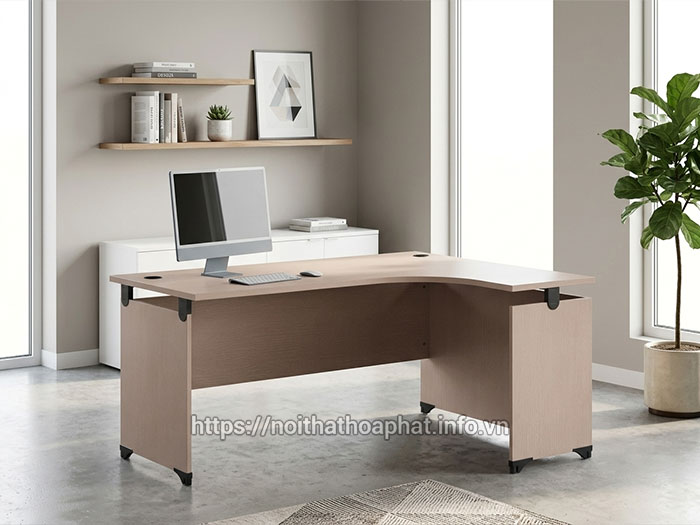 Bàn làm việc chữ L 1m6 Hòa Phát