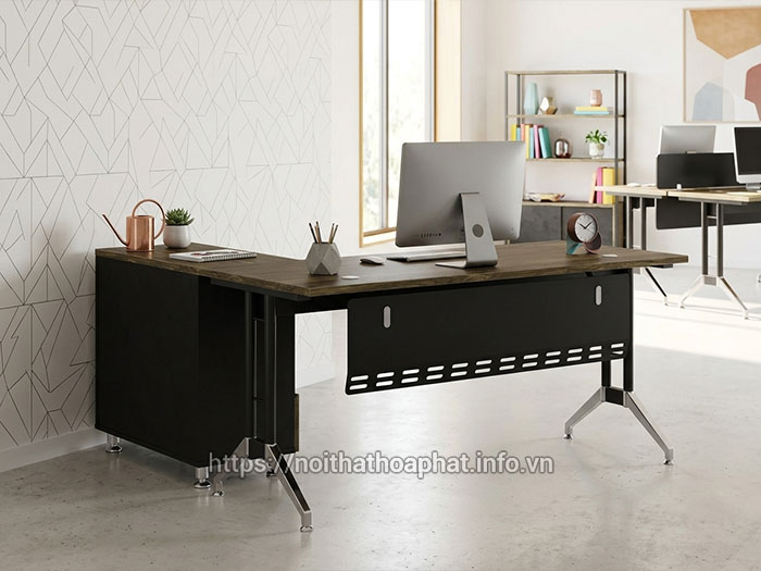Bàn làm việc chữ L 1m6 Hòa Phát
