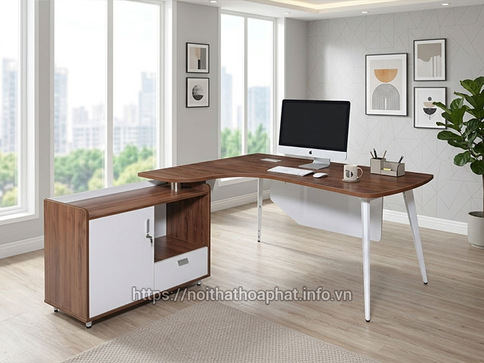 Bàn làm việc chữ L 1m6 Hòa Phát