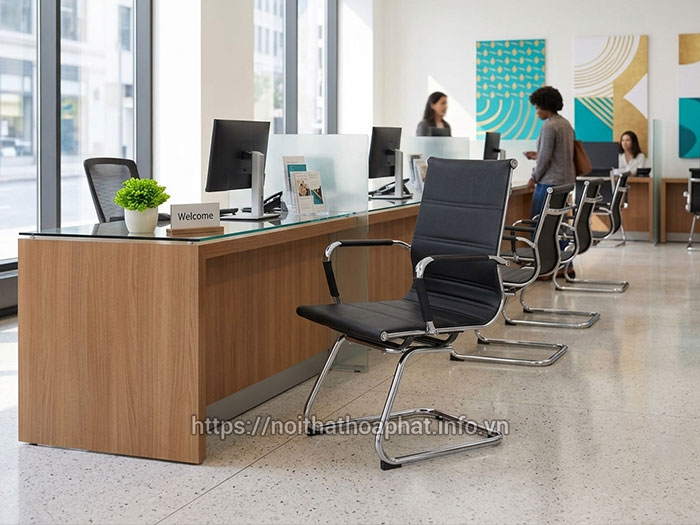 ghế chân quỳ ngân hàng Hòa Phát