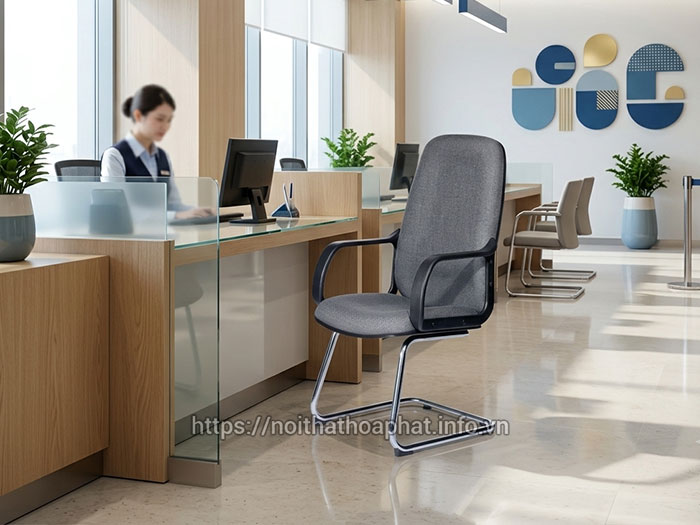 ghế chân quỳ ngân hàng Hòa Phát