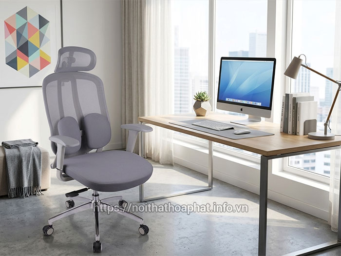 ghế công thái học ngồi máy tính
