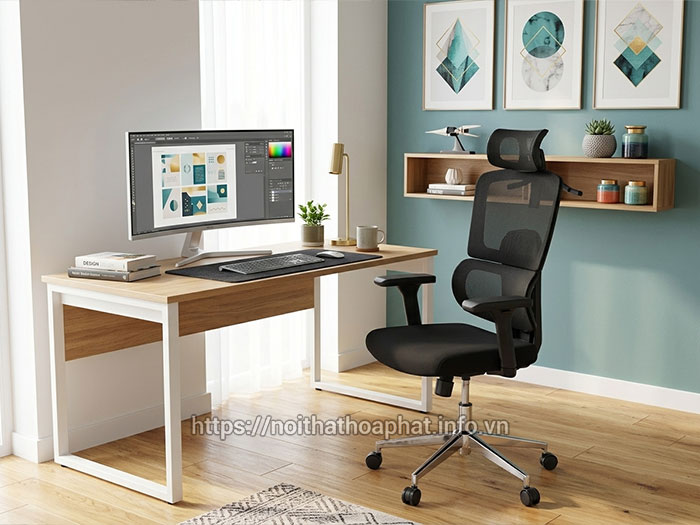 ghế công thái học ngồi máy tính
