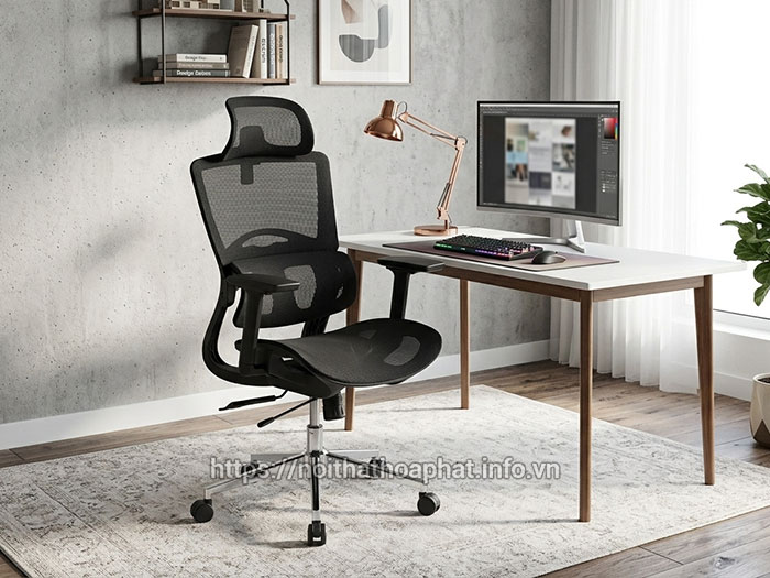 ghế công thái học ngồi máy tính