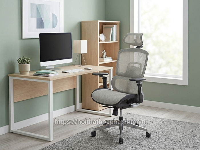 ghế công thái học ngồi máy tính