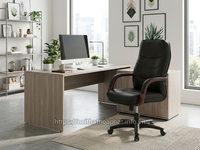 ghế da văn phòng cao cấp Hòa Phát