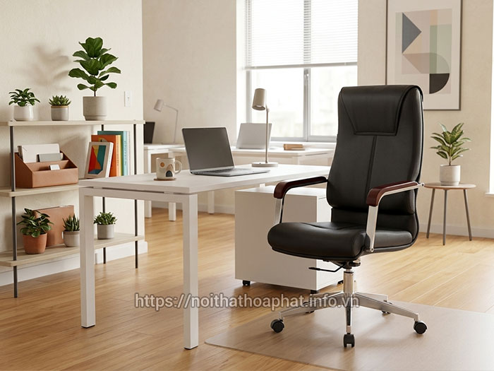 ghế da văn phòng cao cấp Hòa Phát