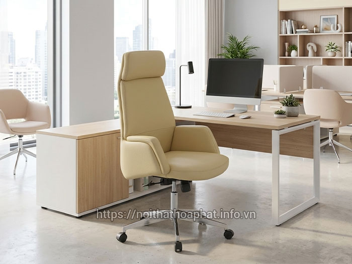 ghế da văn phòng cao cấp Hòa Phát