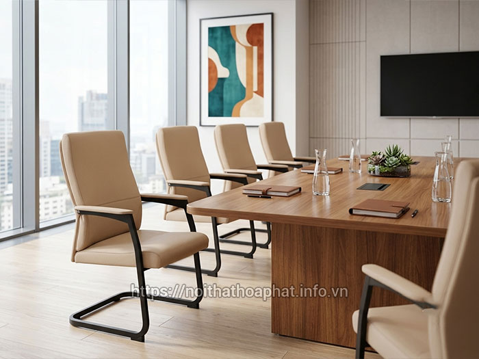 Ghế họp chân quỳ lưng cao
