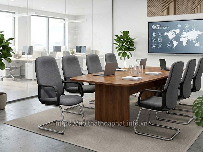 Ghế họp chân quỳ lưng cao