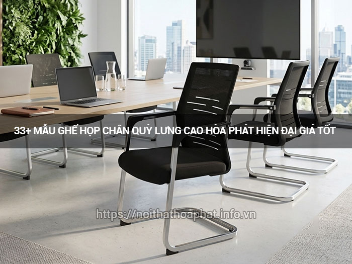 Ghế họp chân quỳ lưng cao